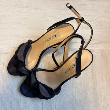 다이애나 네이비 리본 포함 하이힐