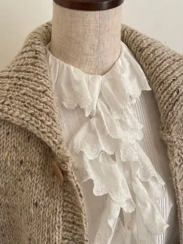 [ 인버아란 ] 내추럴 핸드 니트 베스트 스코틀랜드제