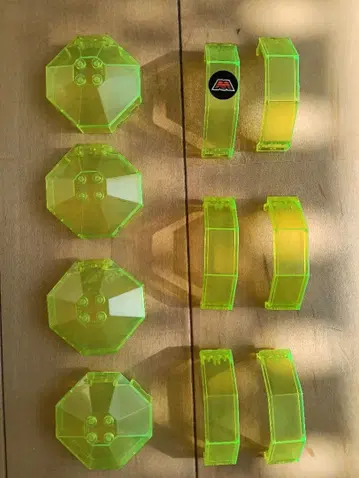 LEGO 트랜스루센트 네온 그린 부품 세트