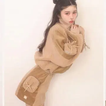 베이지 집업 자켓