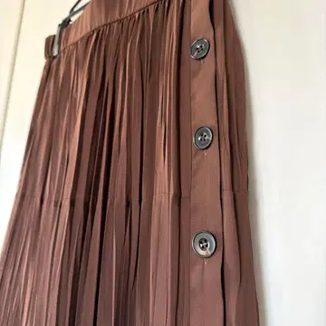 프레임워크 브라운 플리츠 스커트 사이즈 38