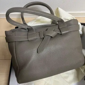 [ 츠치야 가방 ] 그레이지 가죽 핸드백