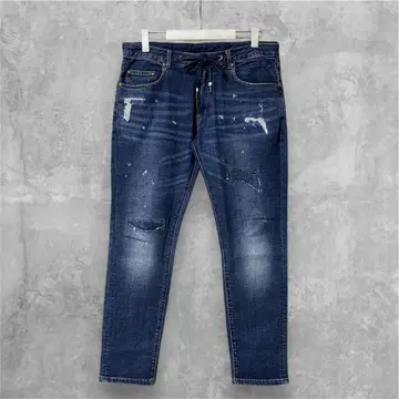 1piu1uguale3 RELAX 데미지 가공 데님 이지 팬츠