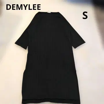 [ 새상품 ] DEMYLEE/데 캐시미어 100% 보트넥 원피스 블랙