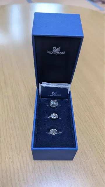 Swarovski 3연 반지
