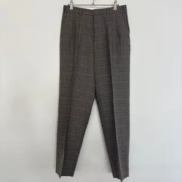 풀맥 골프 체크 무늬 플리츠 슬랙스 36 M