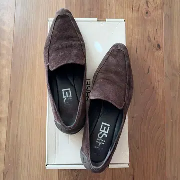 SHISEI 다크 브라운 스웨이드 로퍼 36.5