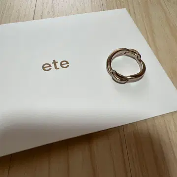 [로우] 체인 반지 ete 핑크 골드