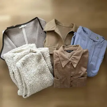 여성용 아우터 5점 묶음 판매