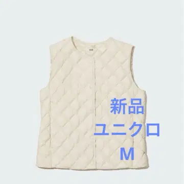 새상품 유니클로 퍼프 테크 베스트 M