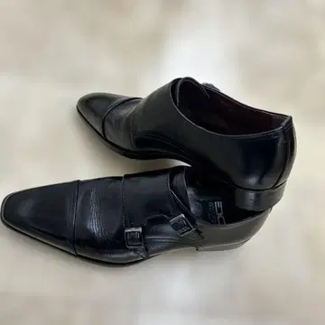 남성용 블랙 가죽 신발