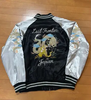 vintage 스카잔 호랑이 용 블랙