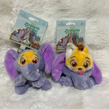 상하이 디즈니랜드 피닉 봉제 인형 키체인 키링 새상품