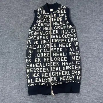 HEAL CREEK 로고 프린트 베스트 사이즈 40