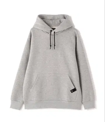 그레이 후드 부착 후드 맨투맨