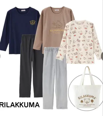 시마무라 리락쿠마 룸웨어 6세트 (해피백)