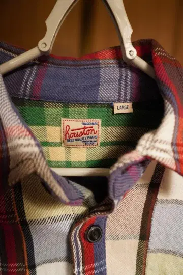 houston 체크 무늬 플란넬 셔츠 L