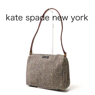 H4474-4 케이트 스페이드 트위드 원단 숄더백