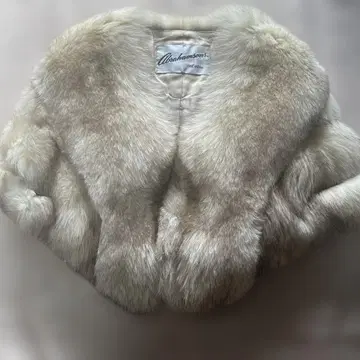 Abrahamsons 퍼 숄 크림색