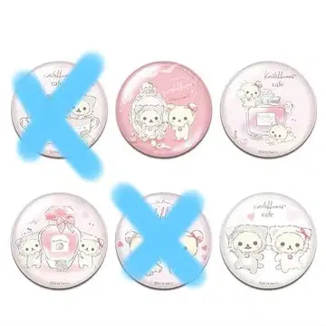 거울 속 코리락쿠마 카페 캔뱃지