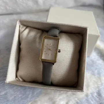 ete 손목시계 가죽 벨트 그레이