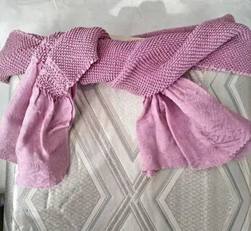 핑크색 오비 장식 천