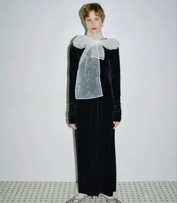 야에 시스루 리본 보타이 리본