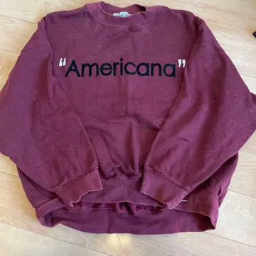 Americana 버건디 맨투맨
