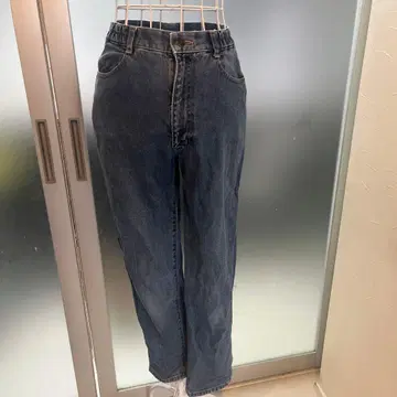 CONRON M 사이즈 다크 블루 스트레이트 데님 하이웨스트