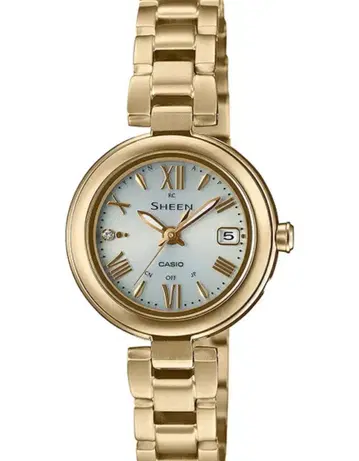 SHEEN 티타늄 모델 손목시계 SHW-7100TG-7AJF 전파 솔라