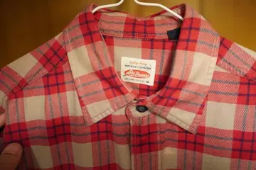 Lee 레드 체크 워크 셔츠 클리닝 완료