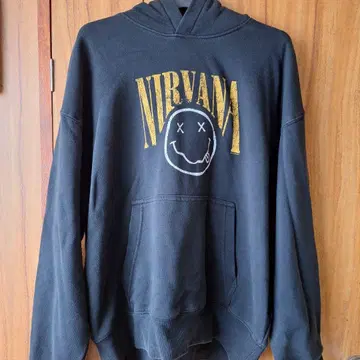H&M 닐바나 L 후드티 nirvana 밴딩 락