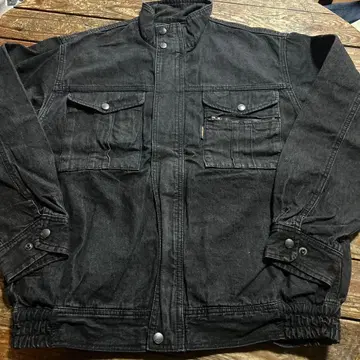 HEY BEAU 바벨 블랙 G 데님 커버올 자켓 XL 사이즈