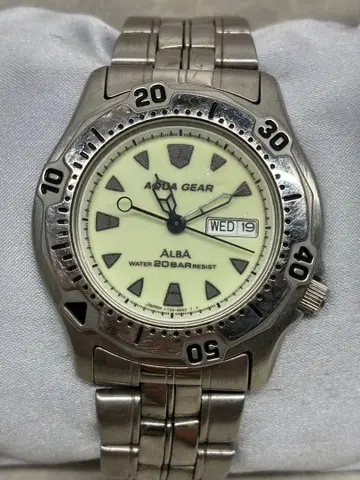 T6 ) 1ALBA 알바 세이코 AQUA GEAR 아쿠아 기어 다이버