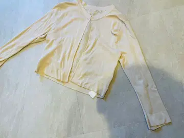 택 포함 미사용 새상품 ICHI 아이보리 긴팔 가디건 38 사이즈