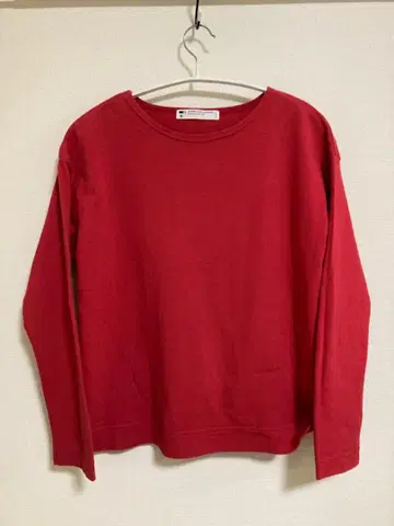 면 100% 긴팔 T셔츠 사이즈 M CLASKA 무지 여성용