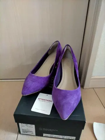 보라색 스웨이드 스틸레토 하이힐
