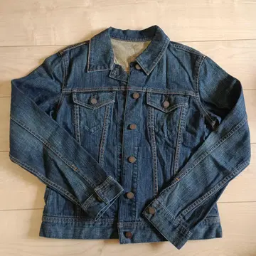 유니클로 다크 블루 데님 자켓 L