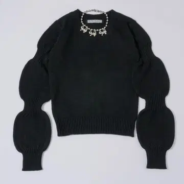 [ musubore ] 퍼프 퍼프 슬리브 니트 니트 무스보레