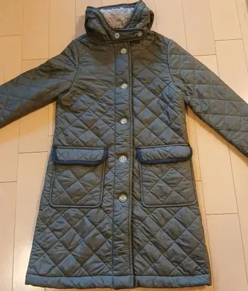 트래디셔널 웨더웨어 퀼팅 보아 롱 코트