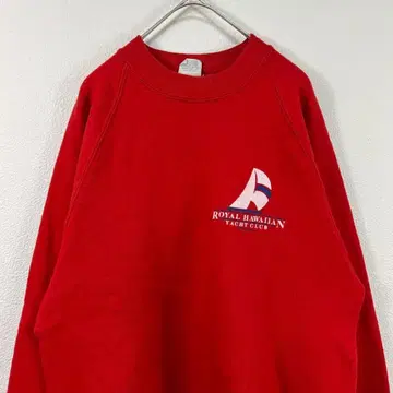 USA제 80s crazy shirt 로고 맨투맨 트레이닝복 빨간색