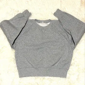 그레이 래글런 슬리브 맨투맨