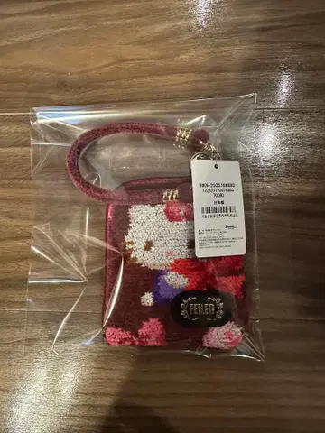 페이러 키티 리본 사이드 파우치