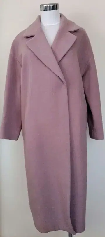 NaturalBeautyBasic 핑크 롱 코트 포켓 부착