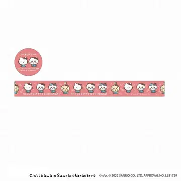치이카와 (먼작귀) 산리오 마스킹 테이프 하치와레 헬로키티