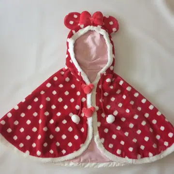 디즈니 리조트 미니 후드 부착 판초 케이프