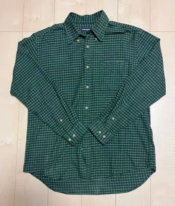유니클로 플란넬 셔츠 그린