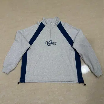 Keboz 하프 지퍼 트레이닝복 L 사이즈 그레이/네이비