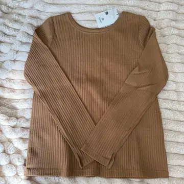 새상품! 브라운 플리츠 리브 2Way 긴팔 가디건