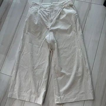 뉴요커 와이드 팬츠 코듀로이 13호 아이보리